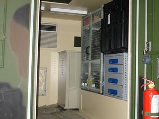 Jammer System in Military Shelter